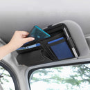 Sunglasses Case Document Ticket Holder Sun Visor Storage Bag Sunshade Organizer
