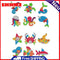 12pcs Rhinestone Round Drill Cute Animals DIY Stickers Diamond Painting Kit Gift