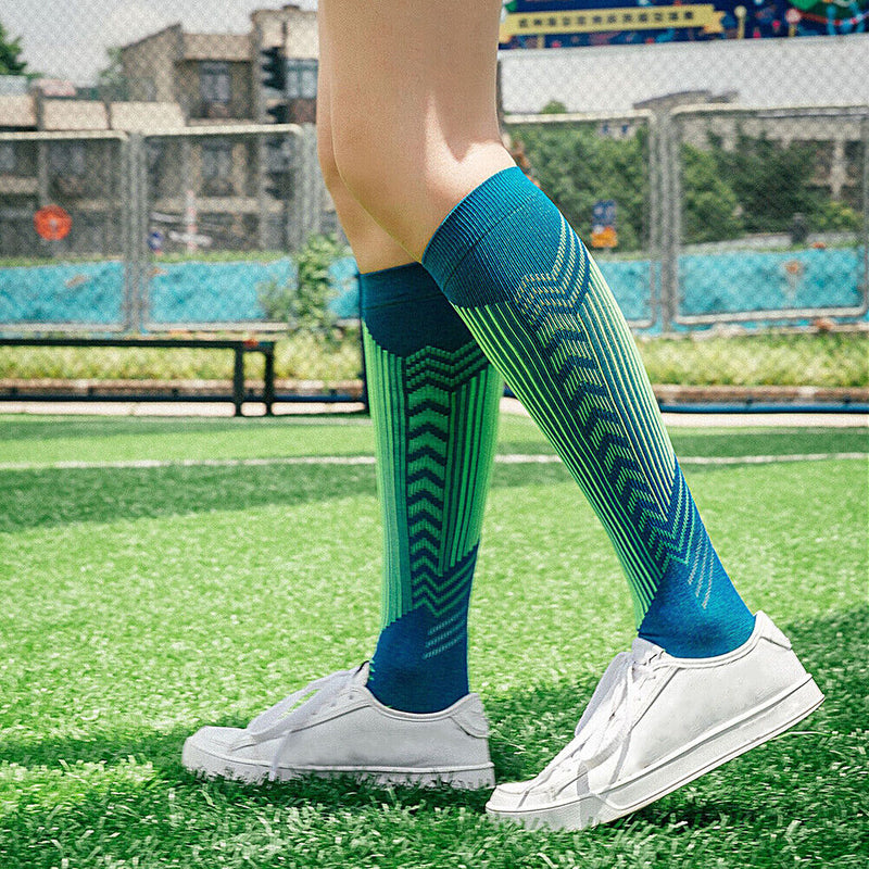 1 Pair Sports Cycling Football Socks Varicose Vein Circulation Compression St