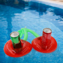 Swimming Pool Inflatable Drink Mug Stand Swimmer Coasters Kids B