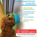 Silicone Dog Slow Feeder Bowl Anti Choking Container Suction Cup (Blue) Newly