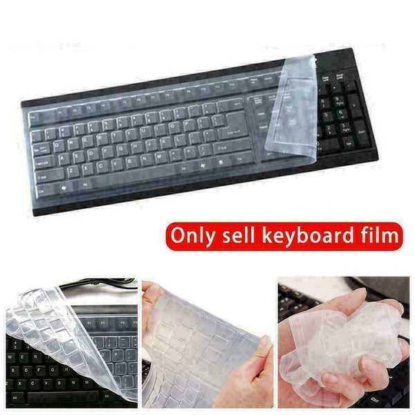 Portable Universal Clear Silicone Keyboard Skin Protector M1O8 Cover T8U5 G1S1