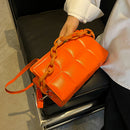 Women PU Leather Crossbody Bag Female Solid Color Small Designer Clutch Bag