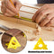 Woodworking Pyramid Stands Set Triangle Paint Pads Feet Yellow (10pcs)