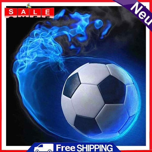 30x30cm 5D DIY Full Round Drill Diamond Painting Football Blue for Home Decor