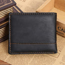 Mens Leather Bifold Wallet Credit/ID Card Receipt Holder Coin Purse