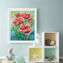 Flower Oil Paint By Numbers Kit DIY Home Decoration Gift Wall Art Picture Cra
