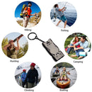 Three-Pipe Keychain Whistle EDC High Decibel Emergency Whistles (Black) Newly