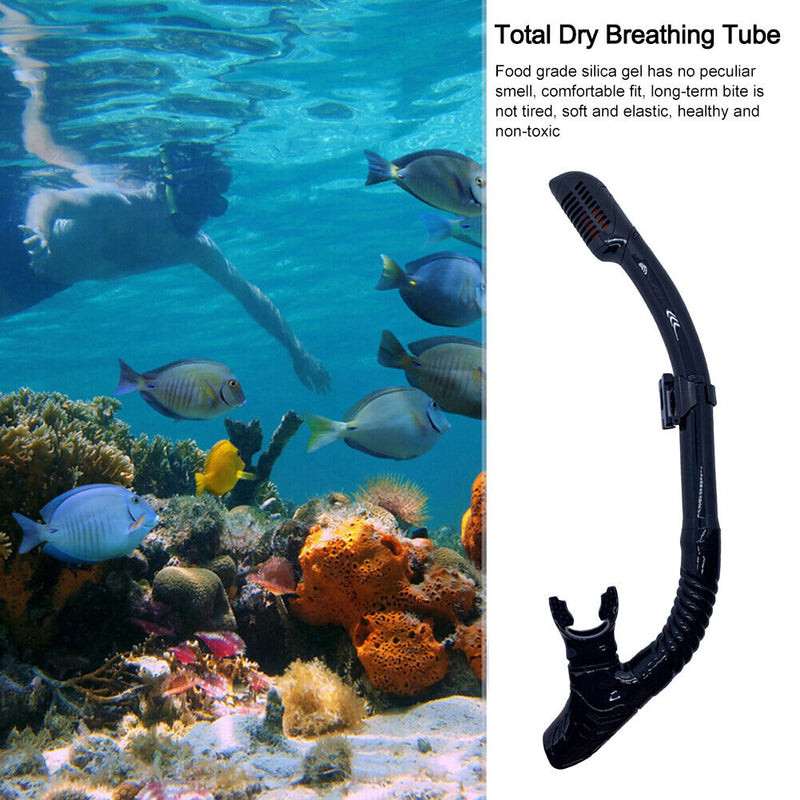 Diving Snorkel Silicone Full Dry Mouthpiece Swimming Underwater Diving Air