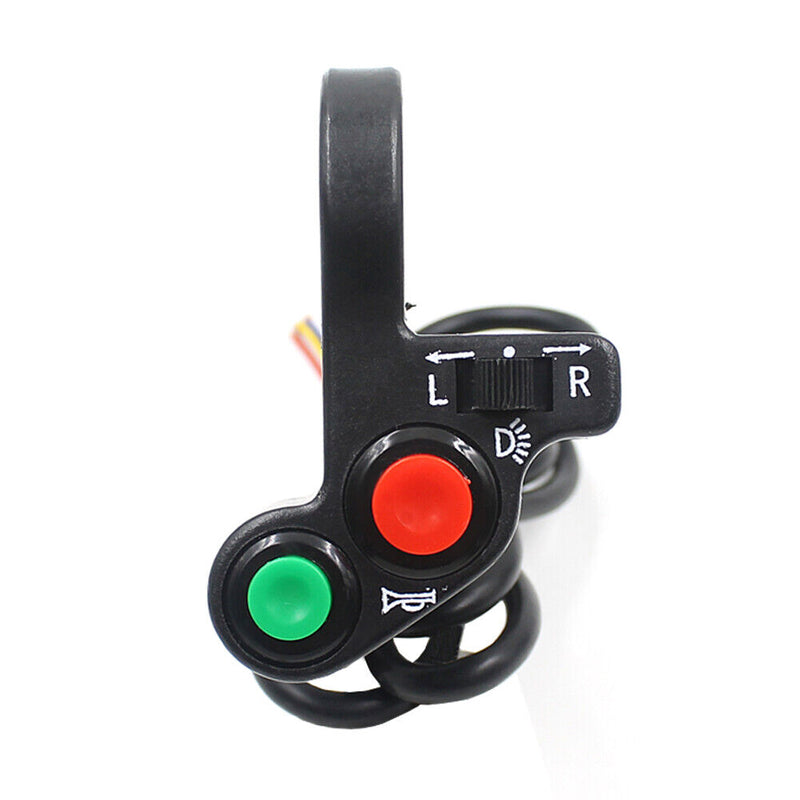 Multi-function Motorcycle Offroad Horn Turn Signal On/Off Light Switch 12V Newly