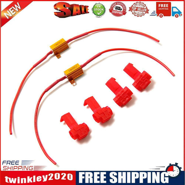 1 Pair Anti-Flicker Adapter Waterproof 39ohm 10W Load Resistor Decoders