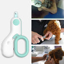 Pet Nail Clipper LED Light Dogs Cats Nail Toe Claw Cutter Scissors (Blue) Newly