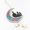 Wooden Eid Mubarak Hanging Pendant Moon Ornament Ramadan Decor (JM00429)