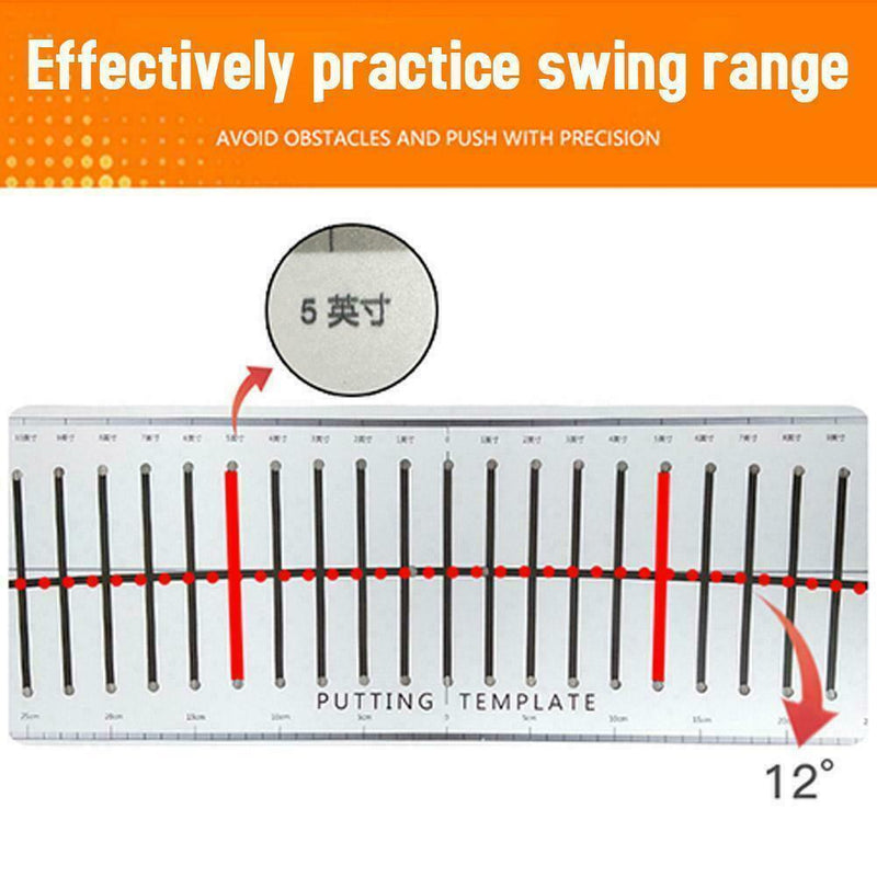 Practice Swing Training Paper Labels Golf Putting Practice White Track X3D5
