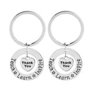 Love Heart Charm Jewelry Teachers Keychain Keyring Key Chain Teacher's Day Gift