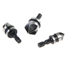 3PC1/4 Hex 5Flute 12-19mm Lower Drill for Wood, Metal, Quick Change