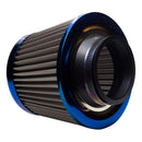 76mm Inlet Car Cold Air Intake Cone Washable Clamp-on Dry Air Filter Burnt