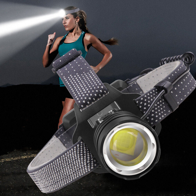 Powerful XHP160 LED Headlamp Head-mounted Torch Waterproof High Power Headlig