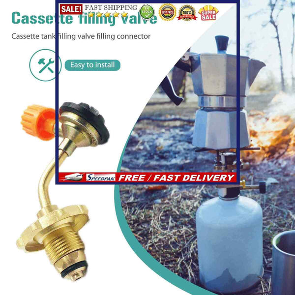 Cassette Air Tank Valve Direct Connection Gas Cylinder Coupler Camping Supplies