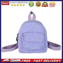 Fashion Women Mini Backpack Corduroy Solid Small Bookbags Retro Travel Rucksacks