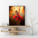 Dancing Girl Oil Paint By Numbers DIY Canvas Wall Art Home Decoration Unfra
