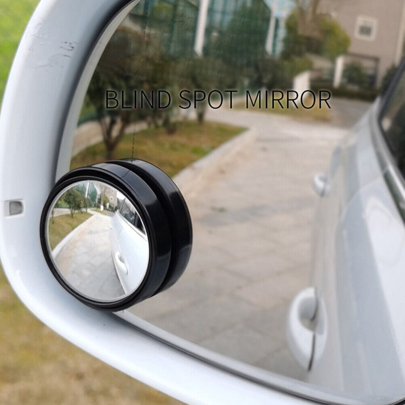 1 Pair Car Blind Spot Mirrors Adjustable Round Convex Blindspot Parking Mirro