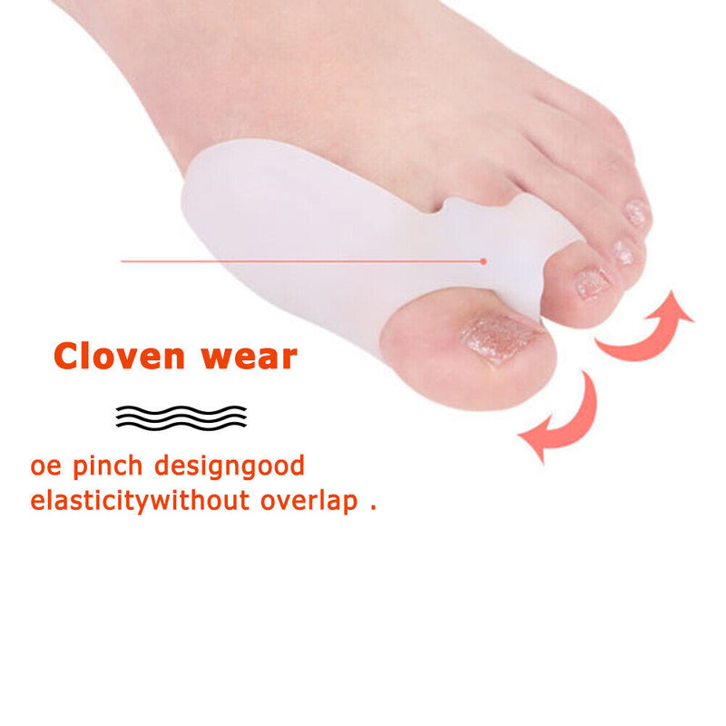 1 Pair Thumb Valgus Toe Separators Hallux Bunion Adjuster Corrector Foot Ca