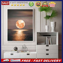 Full Moon at Sea Oil Paint By Numbers Kit Frameless Drawing Picture Wall Deco