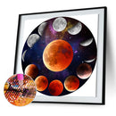 5D DIY Full Round Drill Diamond Painting Total Solar Eclipse Abstract Handmade