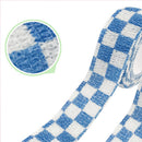 Self Adhesive Tape Elastic Bandage Finger Protector Wrap (Blue Plaid)