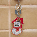 5pcs DIY Full Drill Special Shaped Diamond Painting Christmas Keyring Decor
