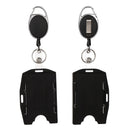 Sided Name Card ID Card Badge Holder Card Sleeve Retractable Badge Holder