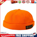 Fashion Hip Hop Docker Pumpkin Cap Unisex Brimless Beanie Skullcap (Orange)