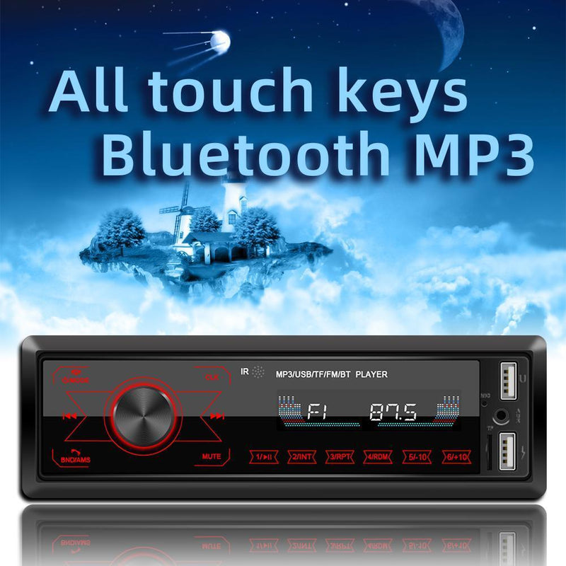 M10 Single 1 DIN Car Stereo MP3 Player In Dash Bluetooth AUX-in Radio Head Unit