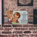 Couple Sheet Metal Drawing Metal Painting Tin Wall Home Poster Bedroom Sign