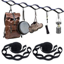 2pcs Hammock Strap Outdoor Camping Tree Hanging Load Bearing Rope (Black) Newly