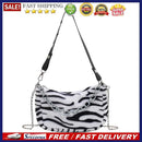 Portable Women Furry Shoulder Tote Autumn Street Animal Print Underarm Chain Bag
