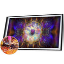 5D Kit Rhinestone Pictures DIY Aurora Lotus Full Round Drill Diamond Painti