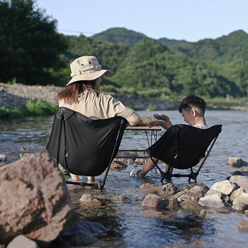 #A ShineTrip Lightweight Portable Camping Chair Aluminum Alloy Folding Moon Chai