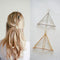 2pcs Geometric Hair Clips Women Triangle Barrettes Hairpins Jewelry Gift