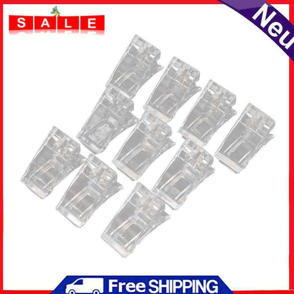 Ecotrump 10pcs Quick Build Plastic Nailtips Clip for Finger Lift