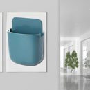 Wall Mounted Organizer Storage Box TV Remote Control Phone Holder (Blue) Newly