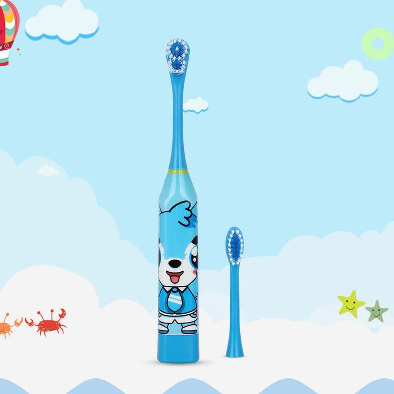 Children Auto Electric Toothbrush Ultrasonic Waterproof Tooth Brush (Blue)
