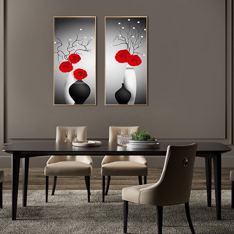 Diamond Painting 2 Panel 5D DIY Special Shaped Flower Vase Cross Stitch Cra