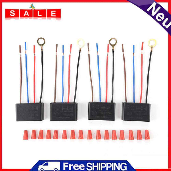 4pcs 3-Way Lamp Light Touch Switch Home Smart Bulb Dimmer Control Accessories