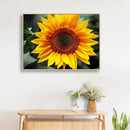 5D DIY Full Round Drill Diamond Painting Positive Sunflower Cross Stitch