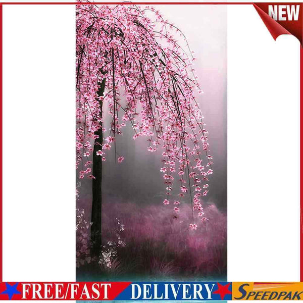 Peach Blossom Oil Paint By Numbers Kit DIY Frameless Drawing Picture for Ad #F