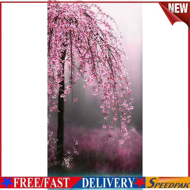 Peach Blossom Oil Paint By Numbers Kit DIY Frameless Drawing Picture for Ad