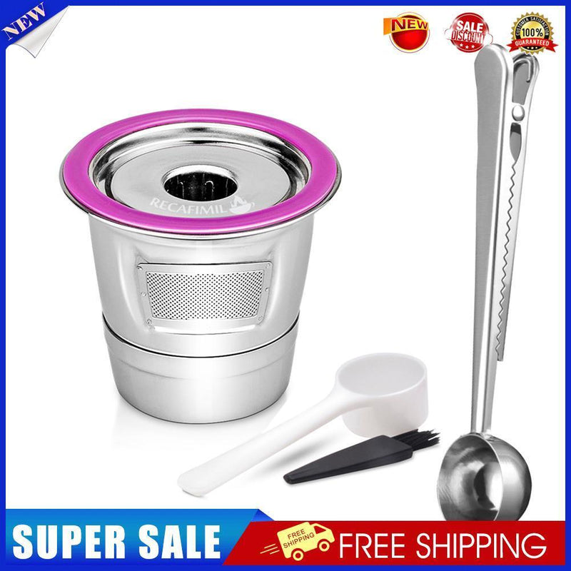 Stainless Steel Coffee Capsule Cup Reusable K Cup for Keurig 2.0/1.0 (B)