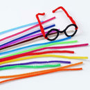 100 Pipe Chenille Sticks Cleaners Stems Assorted Crafts 6mm Colours x 30cm B7H2